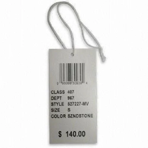 Garment Paper Barcode Tags